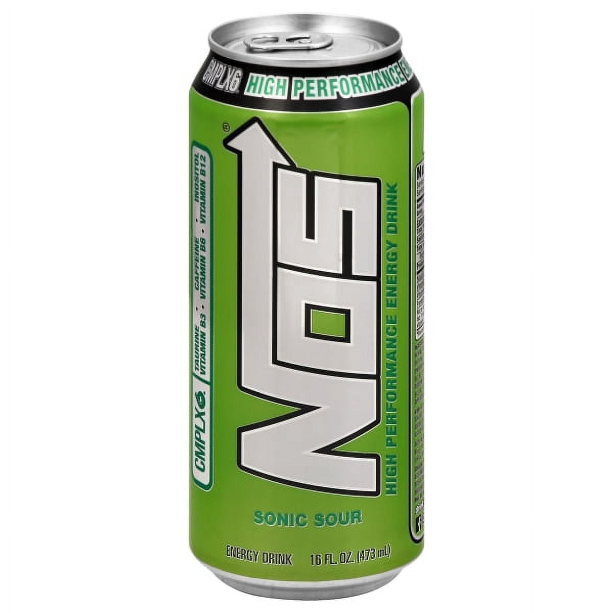 NOS High Performance Energy Drink, Sonic Sour Apple, 16 fl oz