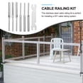 thumbnail image 2 of LEEYNEER 3 Pairs Tube Clamp Left and Right Threaded Rod DIY Cable Railing, 2 of 8