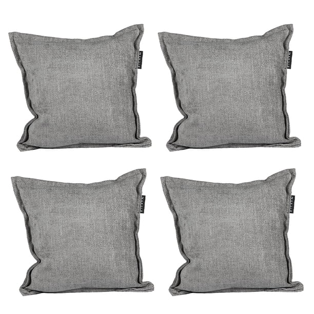 Cojin Cecorativo Cuadrado Set de 4 Bond Gris Oscuro