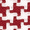 Red, variant on Houndstooth U-Shaped 16 x 17 Memory Foam Chair Pad Red 6 Pack