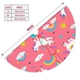 thumbnail image 5 of Kll 48" Christmas Tree Skirt Yoga Unicorn Xmas Tree Skirts Mat For New Year Xmas Holiday Party Indoor Outdoor Home Decoration, 5 of 9