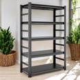 thumbnail image 2 of 47.20 Inch Heavy-Duty 5-Tier Adjustable Metal Storage Shelving Unit for Garage and Home Organization - Gray, 2 of 7