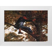 Homer, Winslow 14x11 White Modern Wood Framed Museum Art Print Titled - Sharpshooter