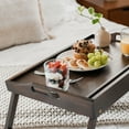 thumbnail image 6 of Rossie Home Bamboo Bed Tray / Lap Desk with Phone Holder, Medium, Java, 6 of 6