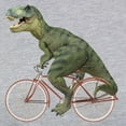 thumbnail image 3 of CafePress - Cycling Tyrannosaurus Rex Long Sleeve T Shirt - Womens Baseball Tee, 3 of 4