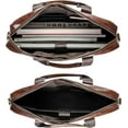 thumbnail image 3 of Genuine Leather Briefcase Messenger Bag for Men with Padded Protection Fits 14 Inch Laptop, 3 of 6