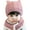 Pink, variant on SPRING PARK 2Pcs/Set Baby Boy Girl Winter Hat, Toddler Cat Beanie Hat with Scarf, Fleece Lined Knit Cap Neckwarmer for Kids