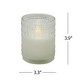 thumbnail image 4 of Home Decor Collection Small Glass Hobnail LED Candle, 4 of 10