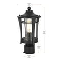 thumbnail image 2 of Elegant Lighting Artemis 13 inch Outdoor Post light in Black, 2 of 6