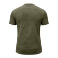 thumbnail image 3 of Zimjoy Men's Henley T Shirt Short Sleeve Stretchy Button Placket Loose Fit T-Shirts Casual Everyday Crew Neck Top Army Green 3XL, 3 of 6
