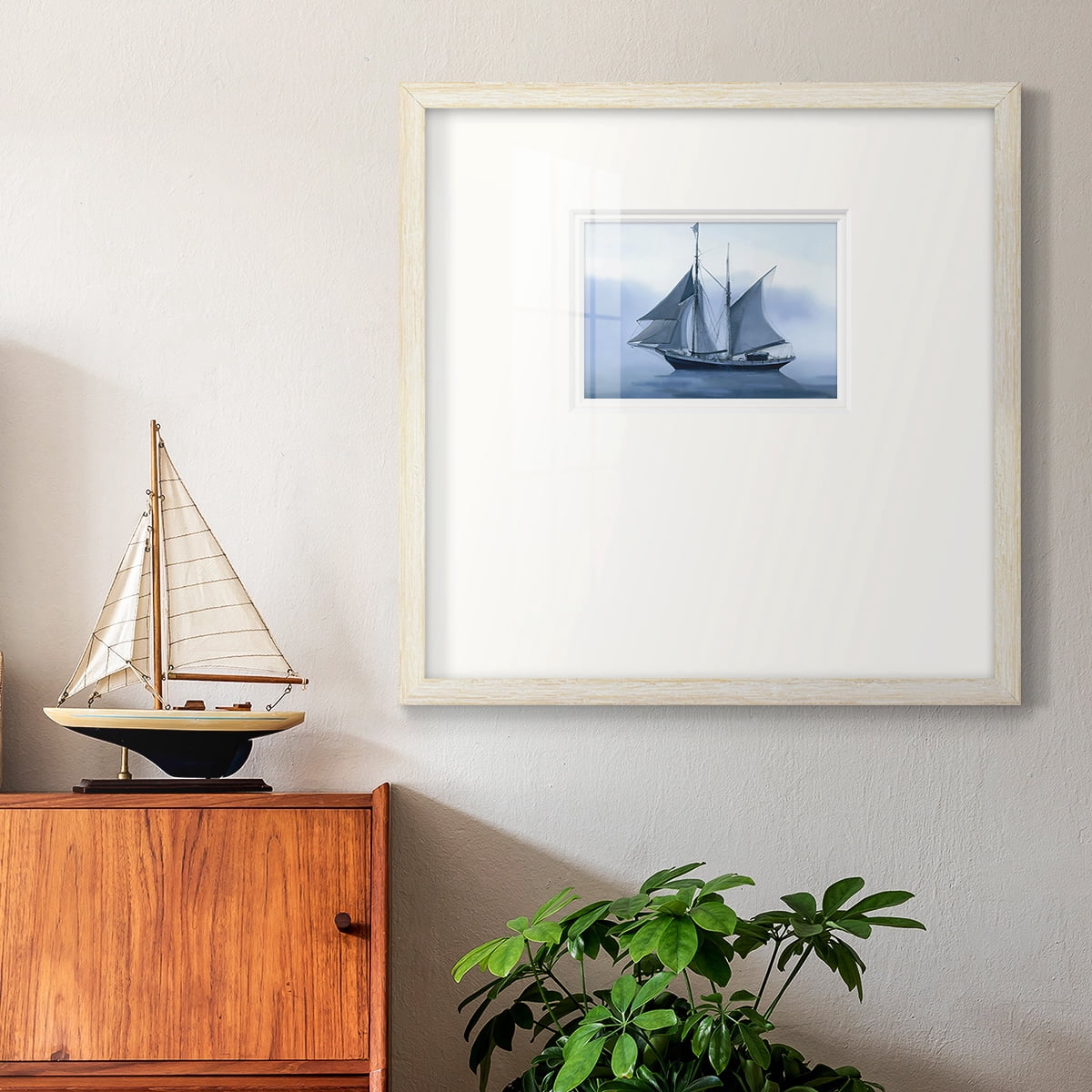 Misty SailPremium Framed Print