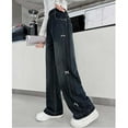 thumbnail image 6 of Tiijoy Little Girls Bow Straight Leg Jeans High Rise Loose Fit Denim Pants, Sizes 5-6, 6 of 8