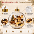 thumbnail image 6 of 3D Lighted Christmas Ball Ornament, Glowing Holiday Hanging Decoration with Warm LED Mini Scene, Decorative Tree Pendant for Christmas Trees, Windows, Mantels, Parties and Seasonal Displays, Style A, 6 of 8