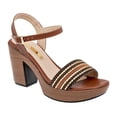 thumbnail image 1 of Sandalia con Tacón Marca RBCOLLECTION Exterior Sintético Color Café RBCOLLECTION 101463, 1 of 3