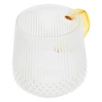 FRCOLOR Glass Coffee Cup With Handle Single Layer Glass Mug Home Coffee Mugs Pitchers Milk Pourer For Maple Syrup Serving