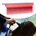 thumbnail image 6 of 2Pcs Women DIY Combs Accessories Fit Hair Straightening Flat Iron Professional or Home Use Compact Hair Styling Tool Convenient Washable V Type Green and Pink, 6 of 7