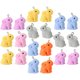 thumbnail image 2 of 20 piezas de dijes de conejo de Pascua de resina, dijes de animales, joyería, dije colgante de conejo, 2 of 4