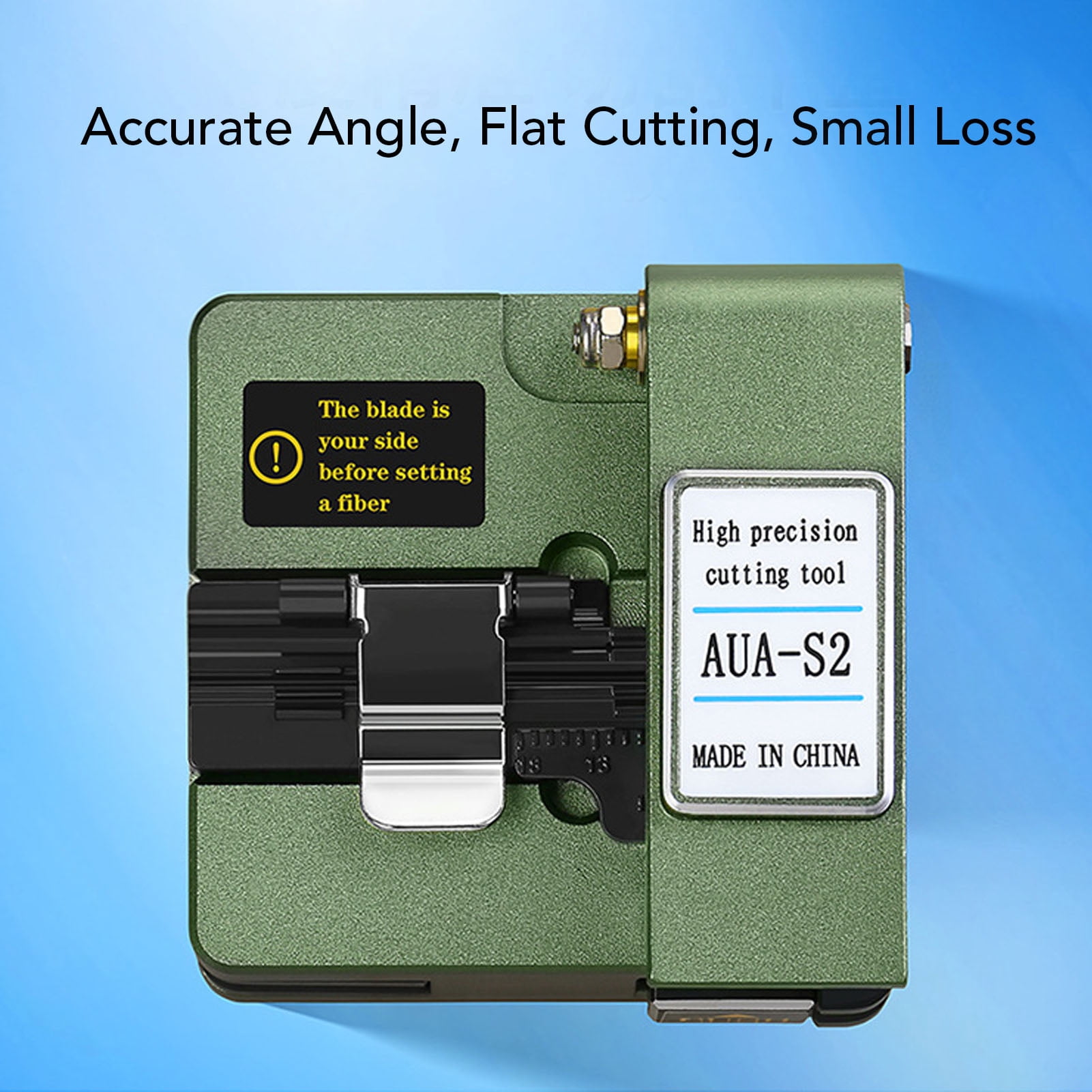 Yajisi Fiber Hot Melt Cutting Machine Optical Cleaver FTTH Wire Cutter Tool with 16 End Faces and 3 in 1 Fixture
