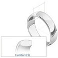 thumbnail image 3 of Wellingsale Ladies 14k White Gold Solid 3mm COMFORT FIT Traditional Wedding Band Ring - Size 6.5, 3 of 5