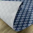 thumbnail image 5 of Ambesonne Navy Blue Place Mats Set of 4, Daisy Like Flowers, Standard Size, Navy Blue and White, 5 of 6