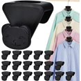 thumbnail image 1 of 18 ganchos para ahorrar espacio (oso negro), ganchos de conexión para perchas, como se ve en la televisión, gancho triangular súper premium con triple espacio de almacenamiento, 1 of 5