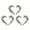 Transparent, variant on UDIYO 6Pcs Nail Rhinestone Flat Bottom High Brightness Non-Drop Half Heart Nail Art Charms for Manicure