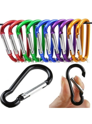 Loyerfyivos Keychains with Carabiner Clips Braided Lanyard Ring Hook Clips  Heavy Duty Carabiner Clips for Backpack Camping Hiking,Necklace Keychain  Cord Clasp Hook Ring Strap 