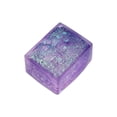 thumbnail image 2 of STPToys Transparent Glitter Filled Cube Shaped Slow Rebound Squeeze Gadget,Purple Soft Pressure Reducing Accessory Ideal For Birthday Gifts, Party Favors And General Reward Presents, 2 of 5
