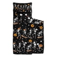 thumbnail image 2 of Black Halloween Dancing Skeletons Toddler Nap Mats for Kids Preschool,50"x20" Sleeping Mat Bag or Kids,Toddler Sleeping Bag,Toddler Nap Mat or Daycare, 2 of 6