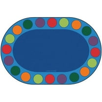 Carpets for Kids  6 ft. 9 in. x 9 ft. 5 in. Seating Circles Circletime Rug, Oval