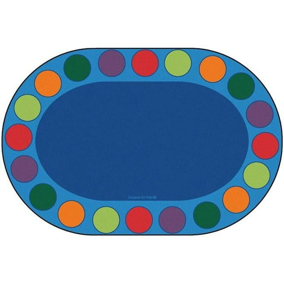 Carpets for Kids  6 ft. 9 in. x 9 ft. 5 in. Seating Circles Circletime Rug, Oval