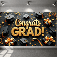thumbnail image 5 of Pink Theme Graduation Banner Graduation Cap Design Class of 2026 Display Polka Dot Balloons Star Decorations Graduation Backdrop for Graduation Ceremony Class of 2026 Party Graduation Photo Shoot, 5 of 9