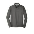 thumbnail image 3 of Port & Co Adult Male Men Plain Long Sleeves Sweatshirt Charcoal Small, 3 of 4