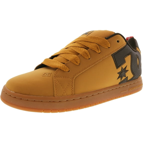 Dc Men's Court Graffik Se Wheat / Turkish Coffee Ankle-High Leather Women' - 13M