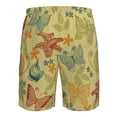 thumbnail image 6 of Naloa Floral with Butterflies Men's Beach Shorts, Surfing shorts, Swim trunks, Quick Dry Swim Trunks for Surfing Beach Fun - XX-Large, 6 of 9