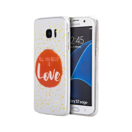 Samsung TISAMS7EG-WCS-JNL Galaxy S7 Edge TPU Water Color IMD Case Cover - Just Need Love