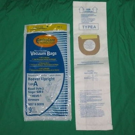 6 Loose Hoover Type A Bissell Style 2 Vac Micro Allergen Filtration Vacuum Bags