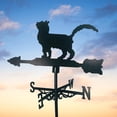 thumbnail image 4 of Weathervane Measu Tools Outdoor Scene Bracket Wind Direction Cat Shape, 4 of 7