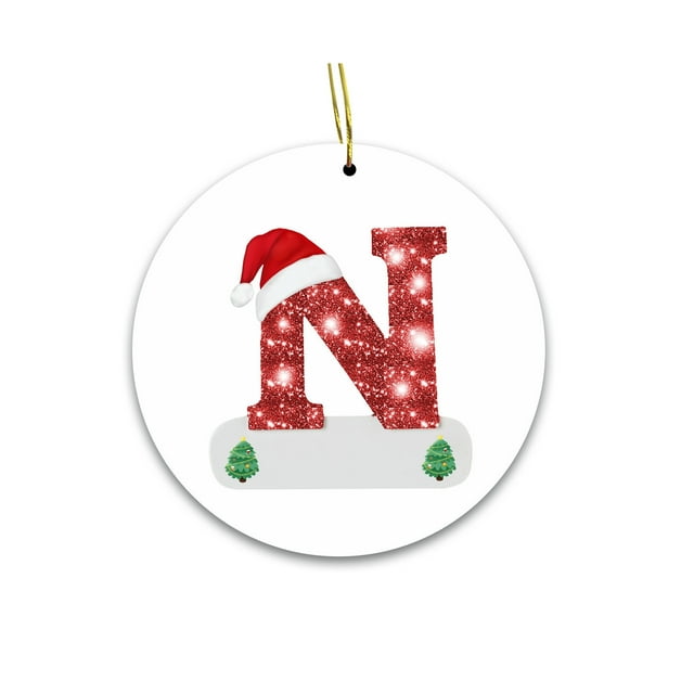 Christmas Tree Decorations,26 Letters Christmas Tree Decoration Pendant Christmas Tree Ornaments Personalized Diy Christmas Ornaments Christmas Decoration Xmas Tree Hanging Decor