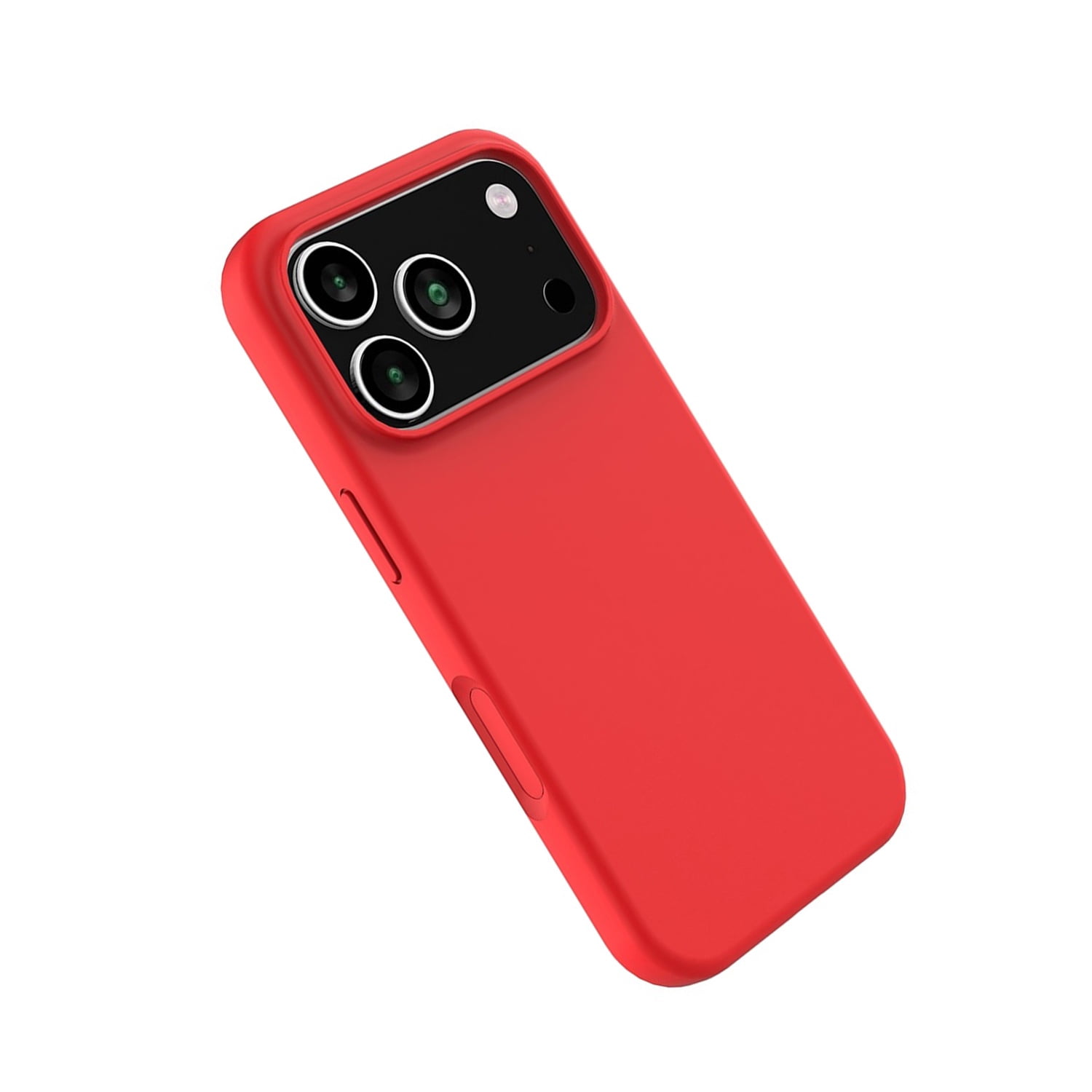 Durable Silicone Grip Case for iPhone 17 Pro Max - Red
