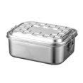 thumbnail image 1 of Miangastore Stainless Steel Lunch Box Portable Food Container Sealed Cover Silver 1Pack, 1 of 9