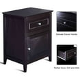 thumbnail image 5 of Costway End Table Nightstand  Living Room Furniture Espresso Beechwood, 5 of 10