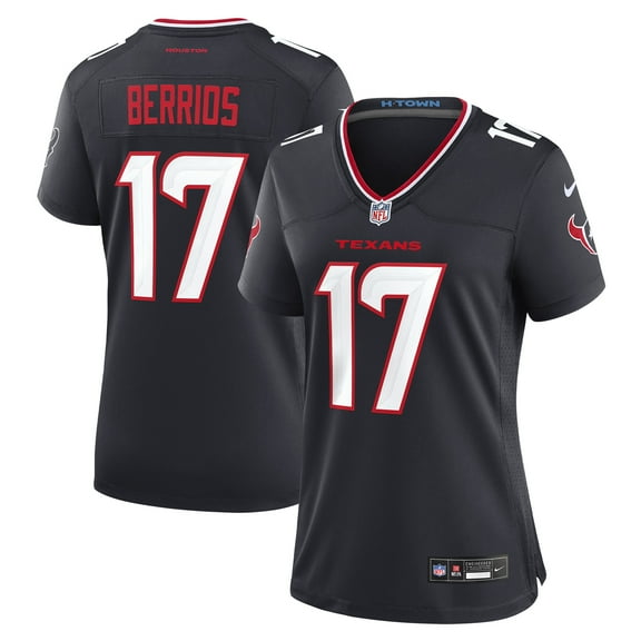 Women's Nike Braxton Berrios Navy Houston Texans Team Game Jersey