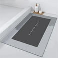 thumbnail image 4 of 1* Floor Mat Bath Mat Rubber Bath Mats Quick Drying Non Slip Bathroom Mat Super Absorbent Bath Mat Instant Dry Bathroom Rug in Front of the Kitchen Sink Shower Room Bathtub Square Carpet, 4 of 6