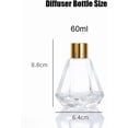 thumbnail image 2 of 2PCS 60ml/2oz Empty Refillable Clear Glass Diffuser Bottle Diffuser Jars Aromatherapy Storage Container Fragrance Accessories Use for DIY Replacement Reed Diffuser Sticks Decor, 2 of 5