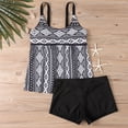 thumbnail image 5 of Qingpeng Two Piece Tankini Swimsuits for Women Plus Size Striped Swim Tops with Boyshorts Tummy Control Swimwear, 5 of 5