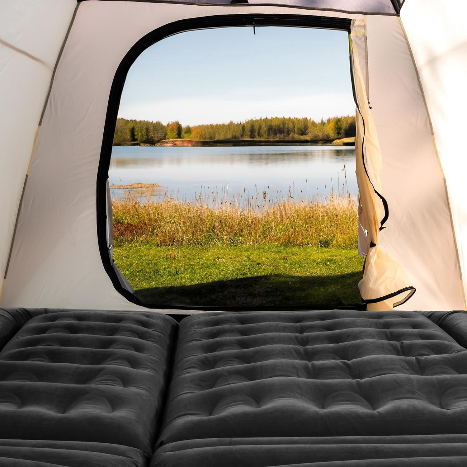 Inflatable Car  Mattress with Pump and Pillows for SUV Tent Camping