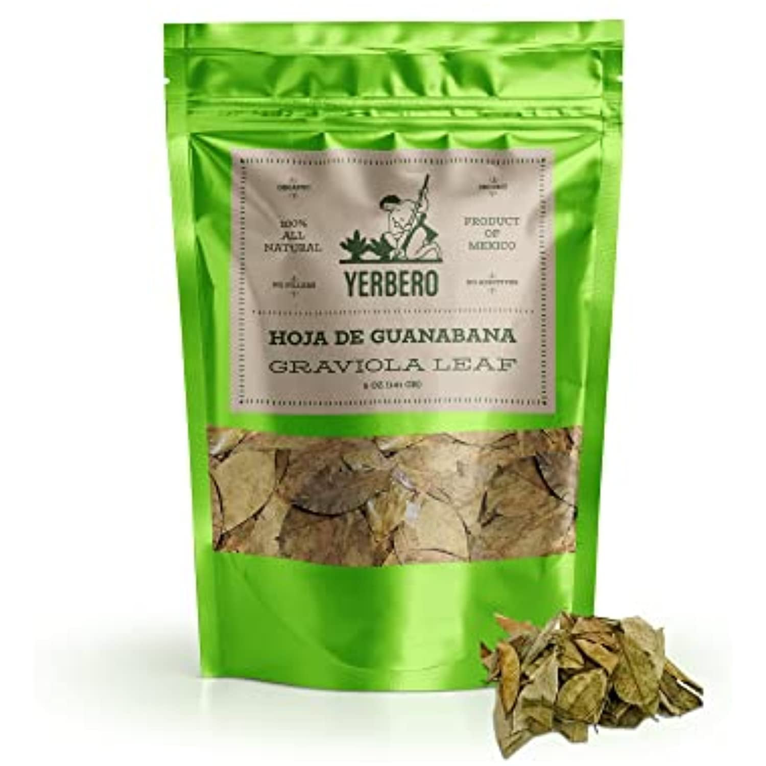 Yerbero Te Hoja De Guanabana ( Graviola Leaf Whole Soursop Leaves