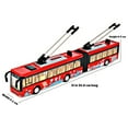 thumbnail image 3 of High Simulation 1:50 Alloy Pull Back Double Bus City Bus Model Vehicles Metal Diecasts Flashing Musical Boy Toys Yellow, 3 of 3