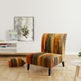 thumbnail image 2 of Designart "The Pillars Islam wall decor II" Multi-Color Islamic Upholstered Accent Chair - Traditional Arm Chair For Bedroom, 2 of 7